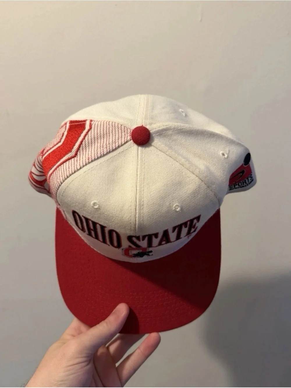 Ohio State Red & White Snapback Hat by Sports Specialties